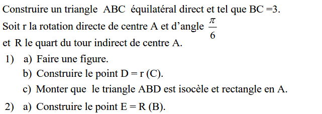 Rotations: Exercice 22