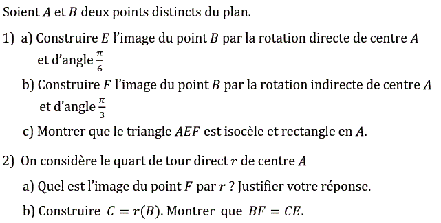 Rotations: Exercice 8