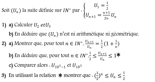 Suites: Exercice 84