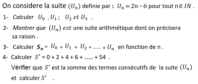 Suites: Exercice 29