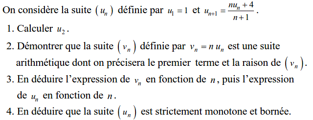 Suites: Exercice 77