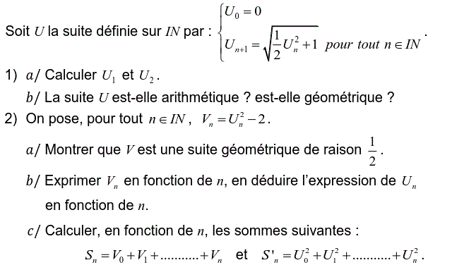 Suites: Exercice 85