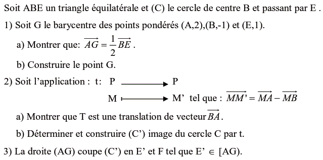 Translations: Exercice 43