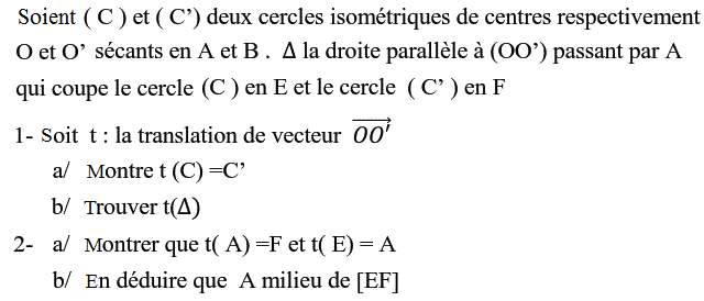 Translations: Exercice 10