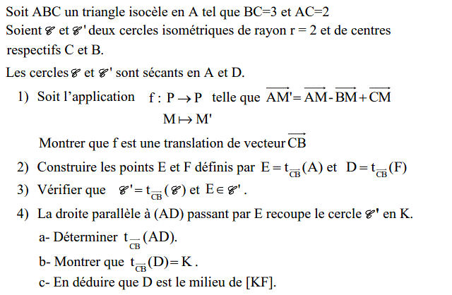 Translations: Exercice 32