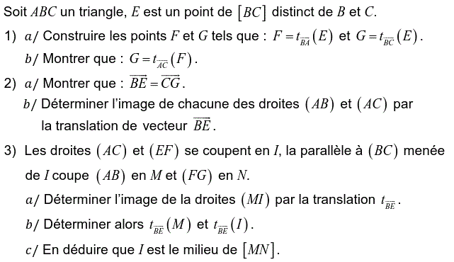 Translations: Exercice 34