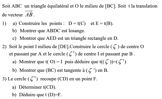 Translations: Exercice 35