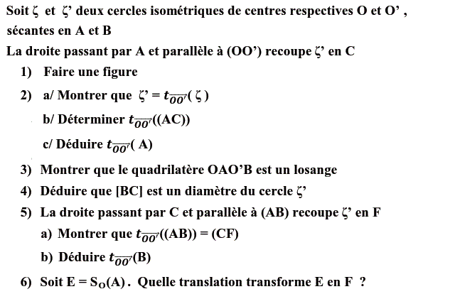 Translations: Exercice 37