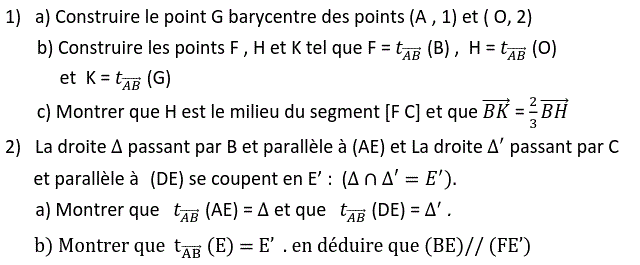 Translations: Exercice 51