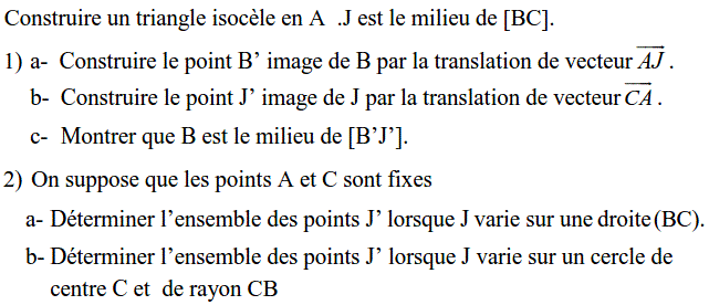 Translations: Exercice 40