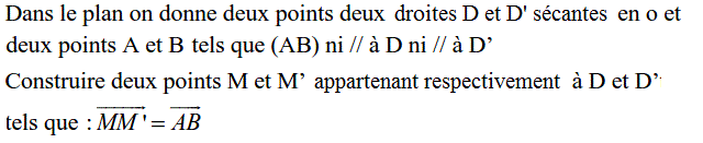 Translations: Exercice 7