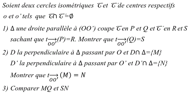 Translations: Exercice 28