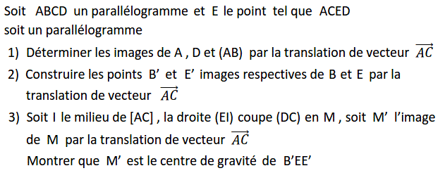 Translations: Exercice 11