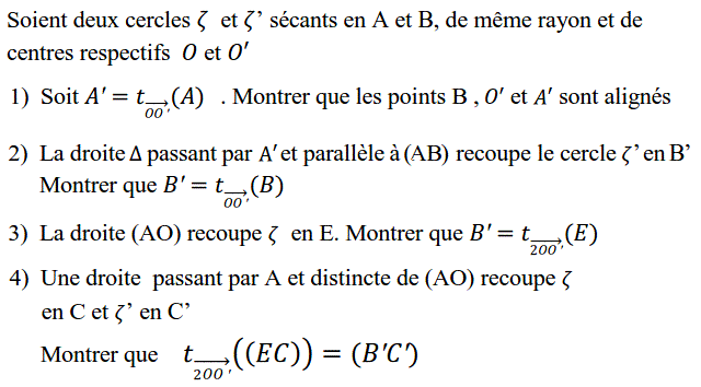 Translations: Exercice 13