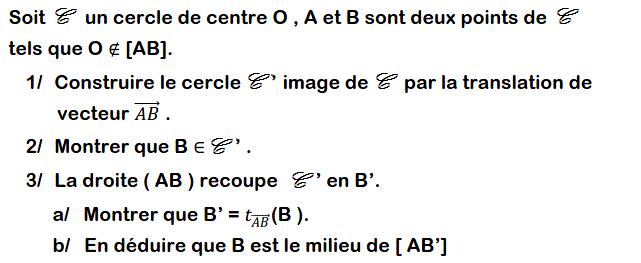 Translations: Exercice 7