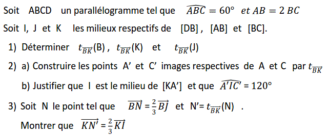 Translations: Exercice 16