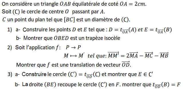 Translations: Exercice 26