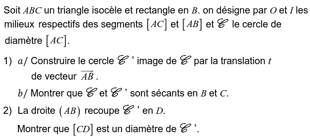 Translations: Exercice 45