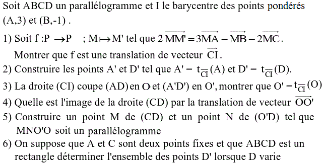 Translations: Exercice 22