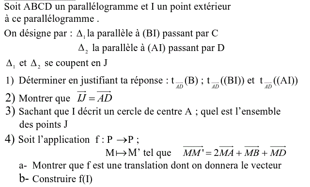 Translations: Exercice 15