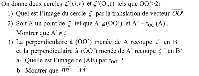 Translations: Exercice 27