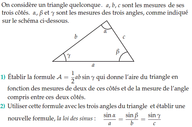 Trigonométrie: Exercice 11