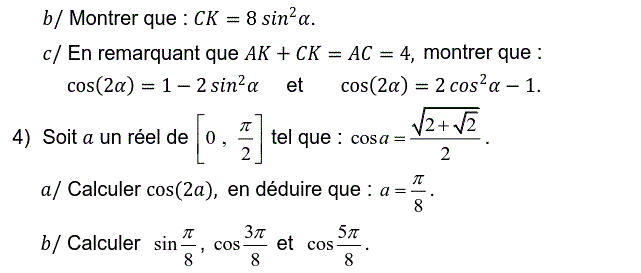 Trigonométrie: Exercice 24