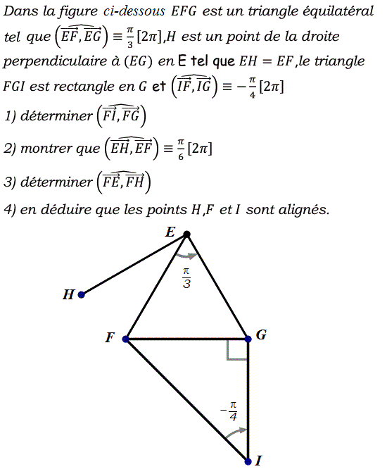 Angles orientés: Exercice 4