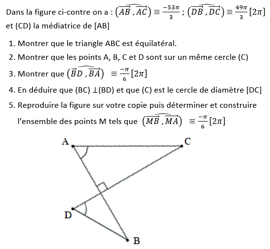 Angles orientés: Exercice 47