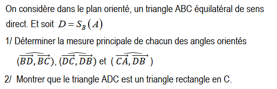 Angles orientés: Exercice 20