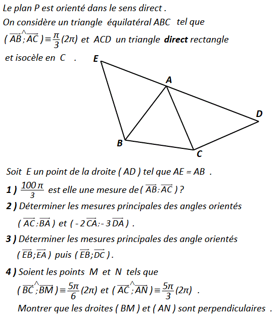 Des exercices de mathématiques niveau 3ème année secondaire