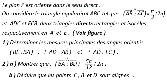 Angles orientés: Exercice 26