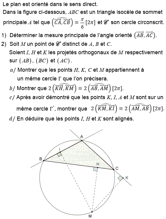 Angles orientés: Exercice 62