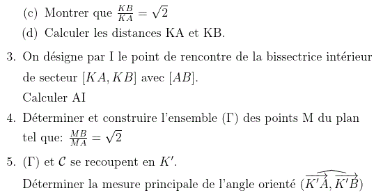 Angles orientés: Exercice 65