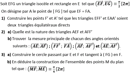 Angles orientés: Exercice 39