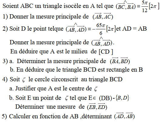 Angles orientés: Exercice 33