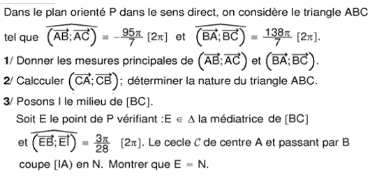 Angles orientés: Exercice 30