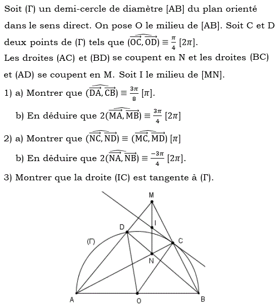 Angles orientés: Exercice 43