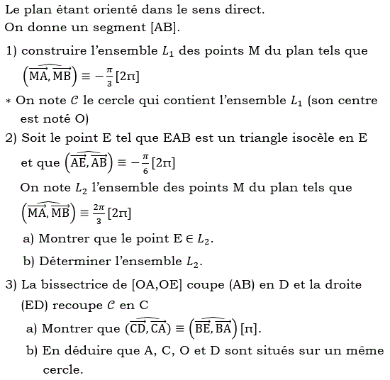 Angles orientés: Exercice 42