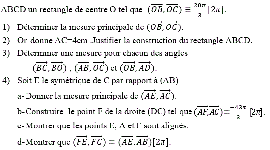 Angles orientés: Exercice 29