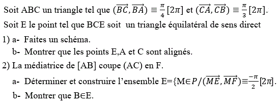 Angles orientés: Exercice 40