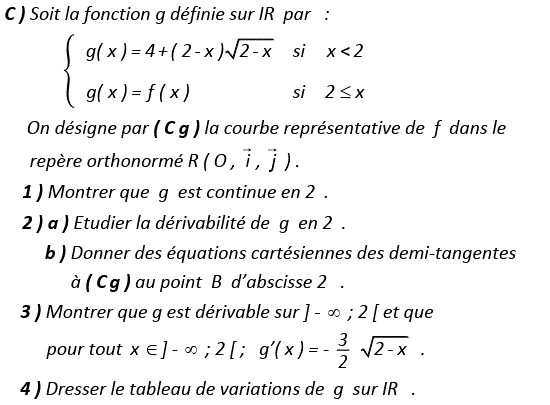 Dérivabilité: Exercice 63