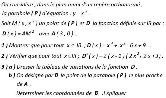 Dérivabilité: Exercice 45