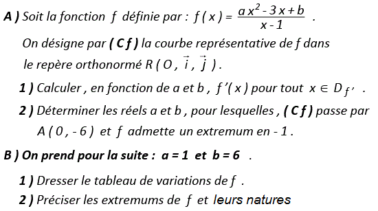 Dérivabilité: Exercice 63