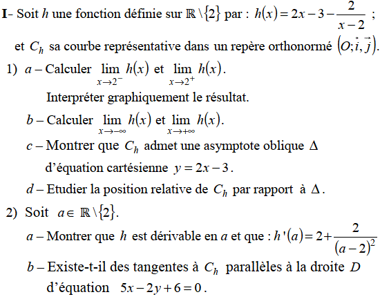 Dérivabilité: Exercice 19