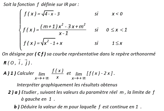 Dérivabilité: Exercice 16