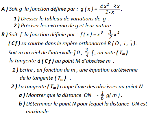 Dérivabilité: Exercice 47