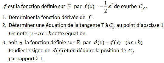 Dérivabilité: Exercice 25