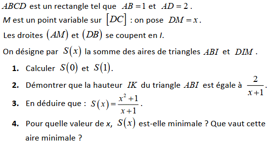 Dérivabilité: Exercice 29