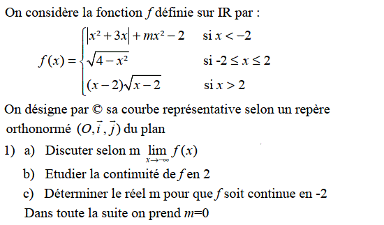 Dérivabilité: Exercice 16